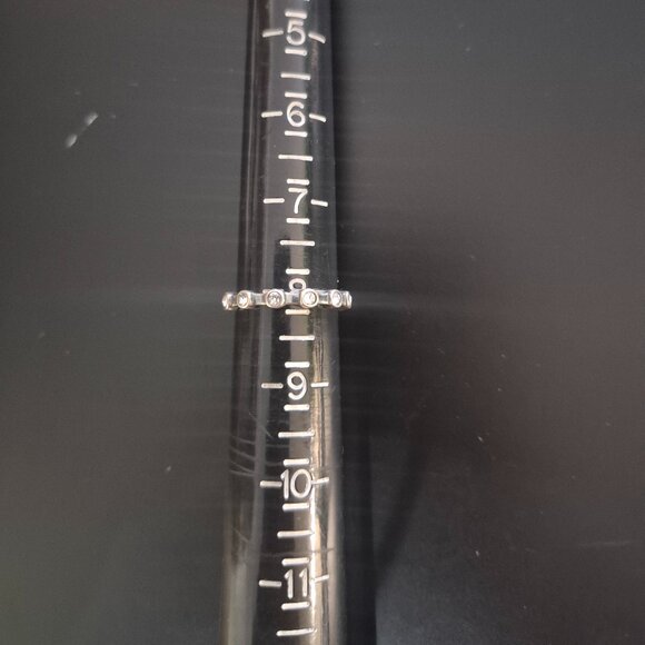 Silpada Sterling Silver CZ Runabout Eternity Stacking Ring - Picture 3 of 4